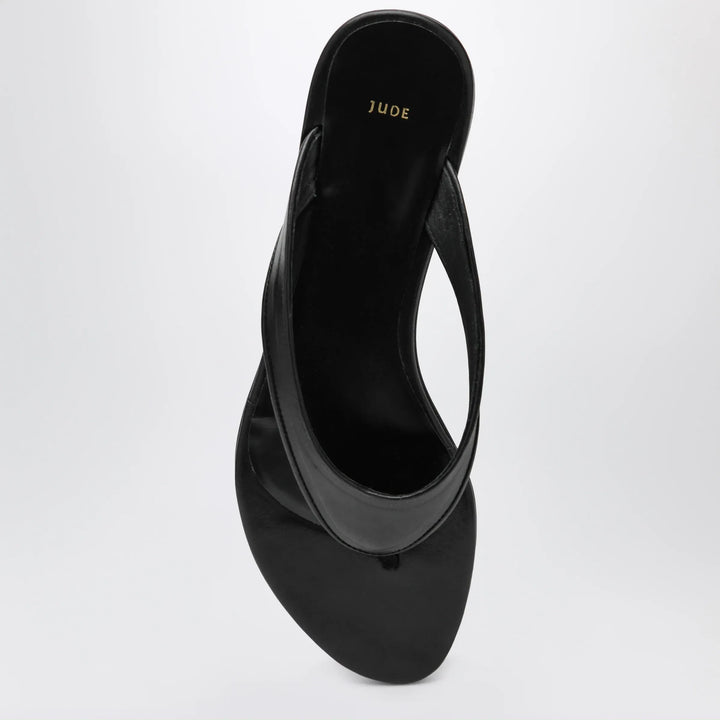 Jude - Black Leather Rue Sandal Brand Apparel &amp; Accessories > Shoes