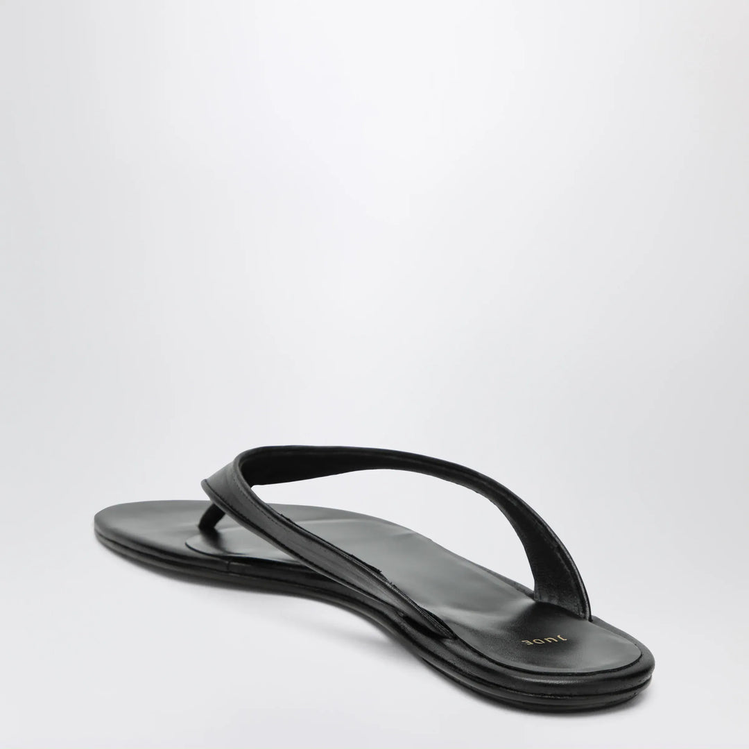 Jude - Black Leather Rue Sandal Brand Apparel &amp; Accessories > Shoes