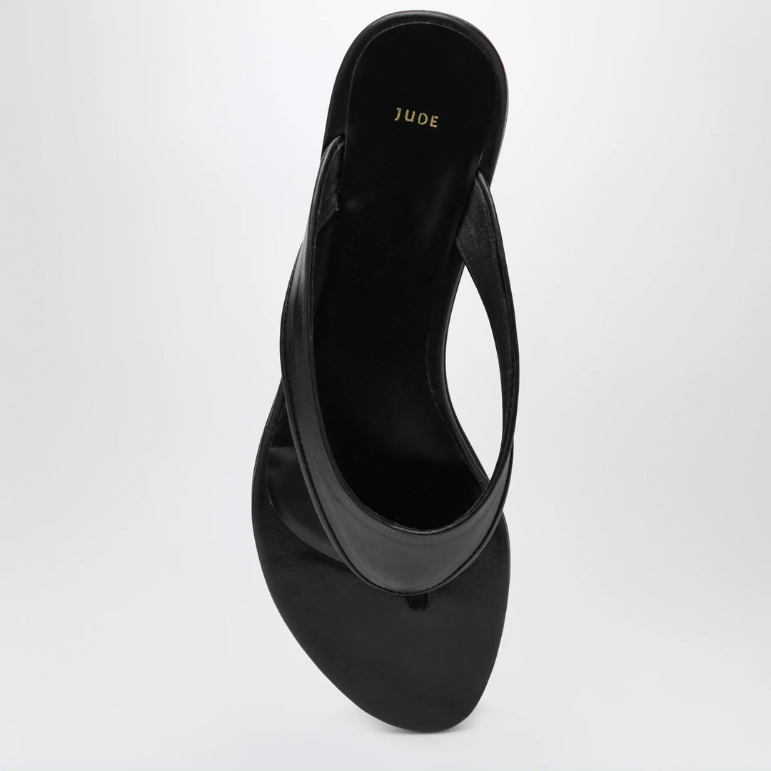 Jude - Black Leather Rue Sandal Brand Apparel &amp; Accessories > Shoes