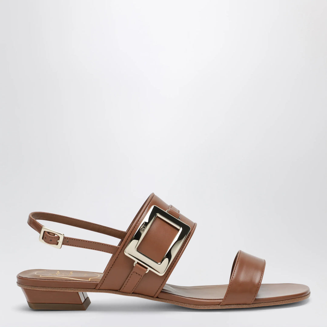 ROGER VIVIER - Belle Vivier leather mules Cognac Brand Apparel &amp; Accessories > Shoes
