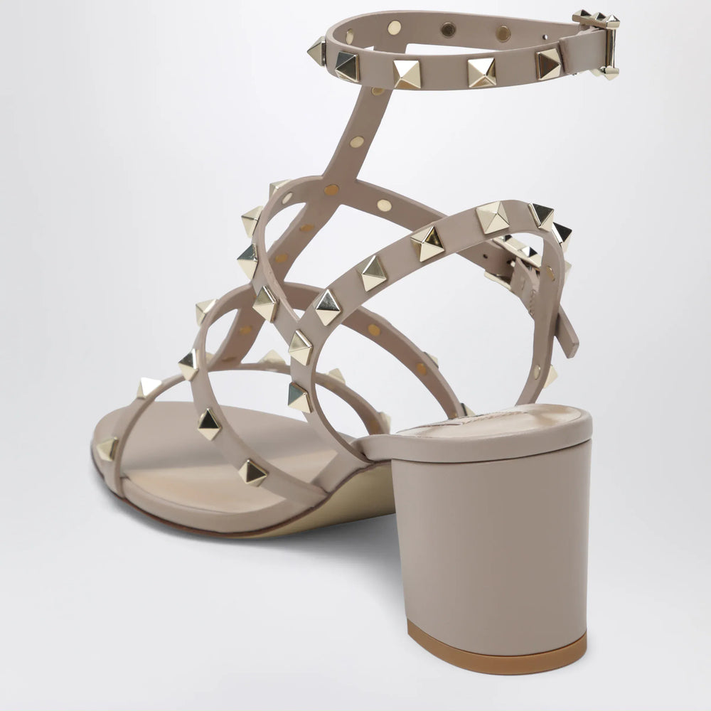 Valentino - Rockstud sandals with blush-colored straps Brand Apparel & Accessories > Shoes
