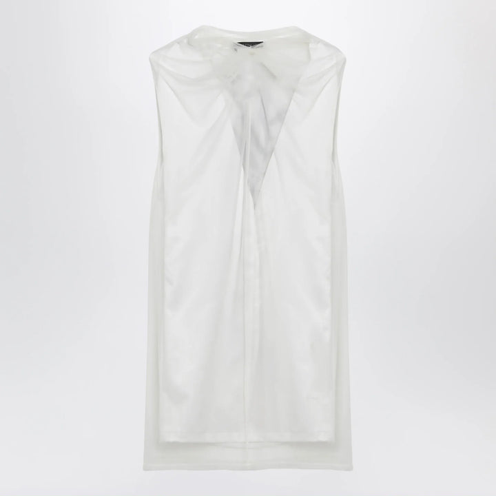Sportmax - White double-layer dress in satin and tulle Brand Apparel &amp; Accessories