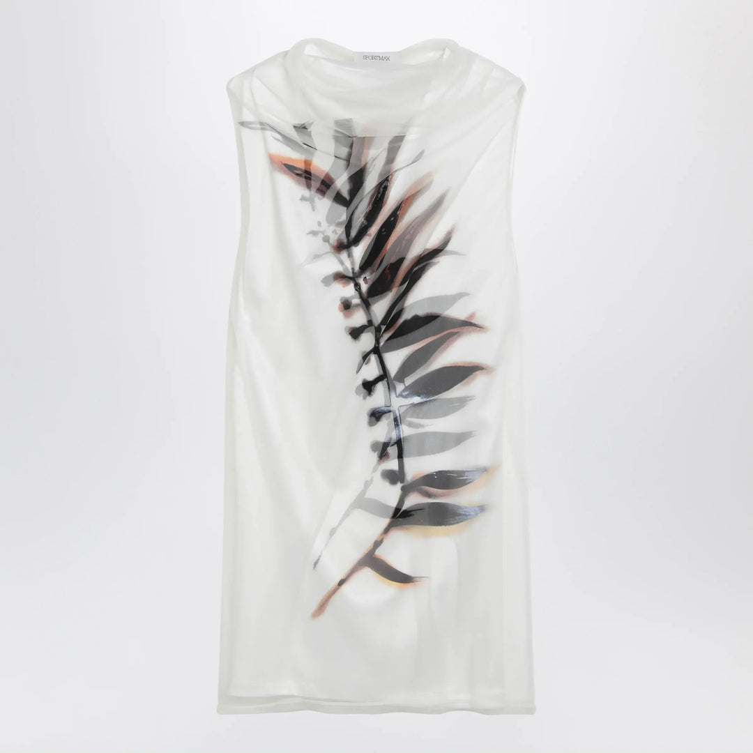 Sportmax - White double-layer dress in satin and tulle Brand Apparel &amp; Accessories S