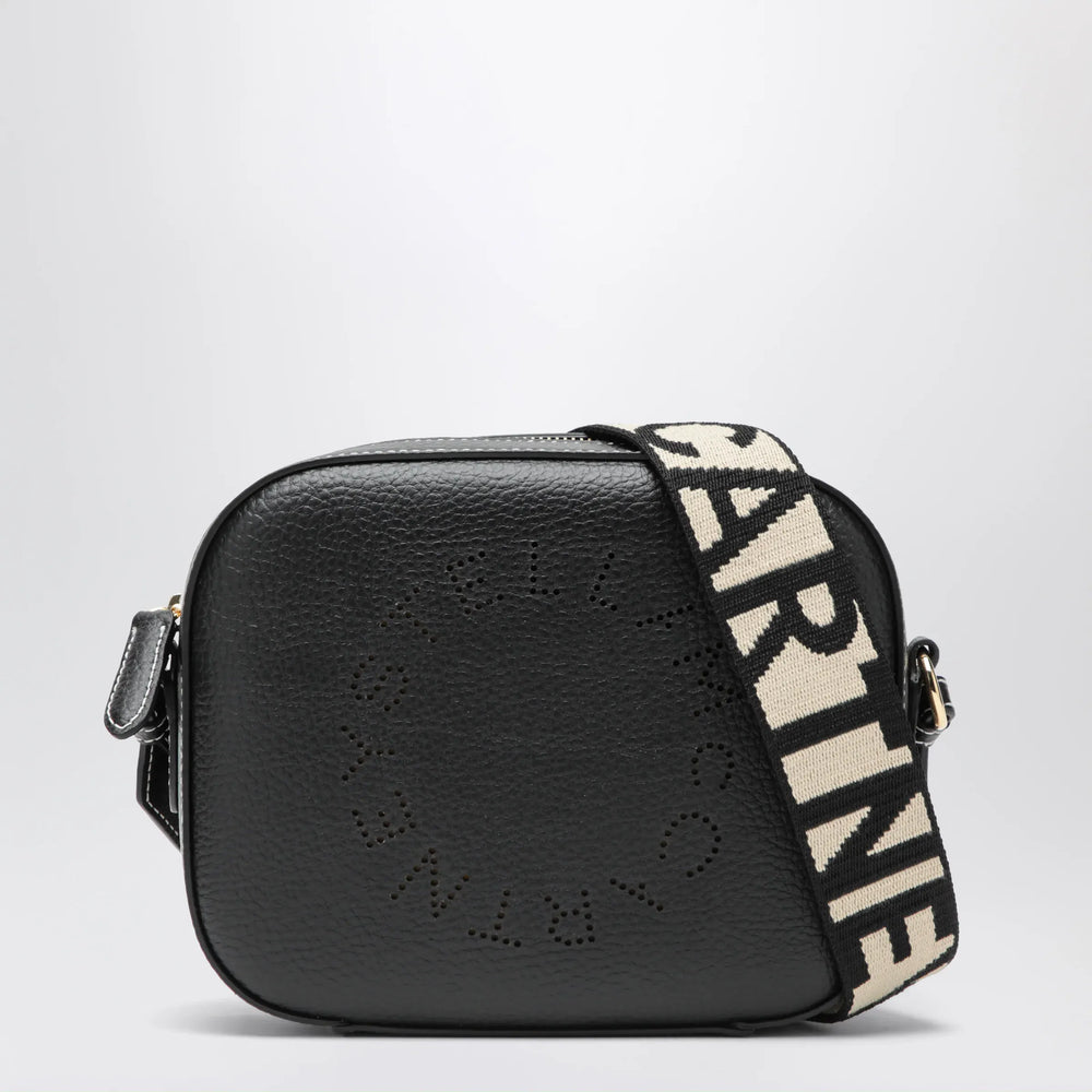 Stella McCartney - Black Camera Bag With Perforated Logo Brand Apparel & Accessories TU