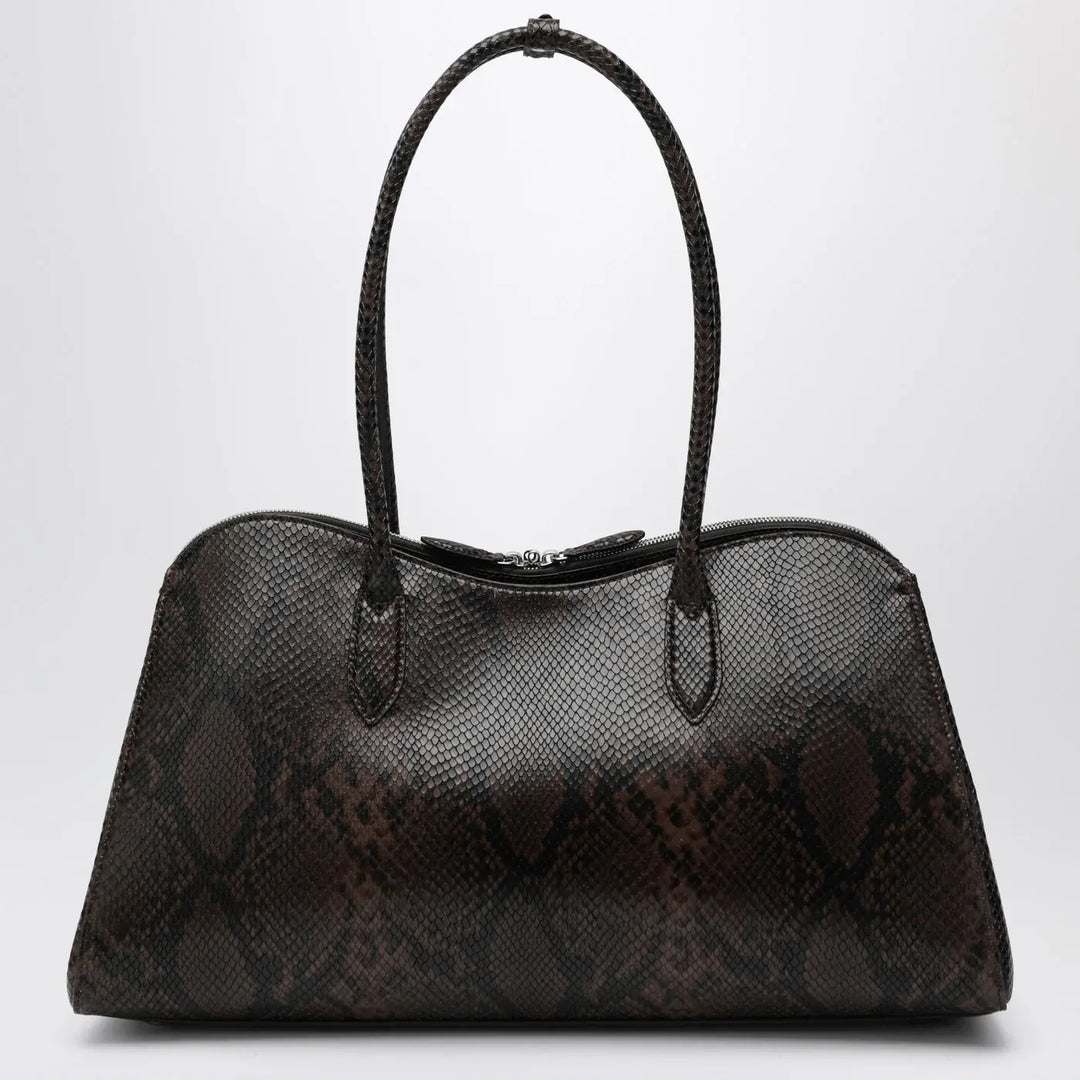 Stella McCartney - Espresso snake-effect Ryder tote bag Brand Apparel &amp; Accessories U