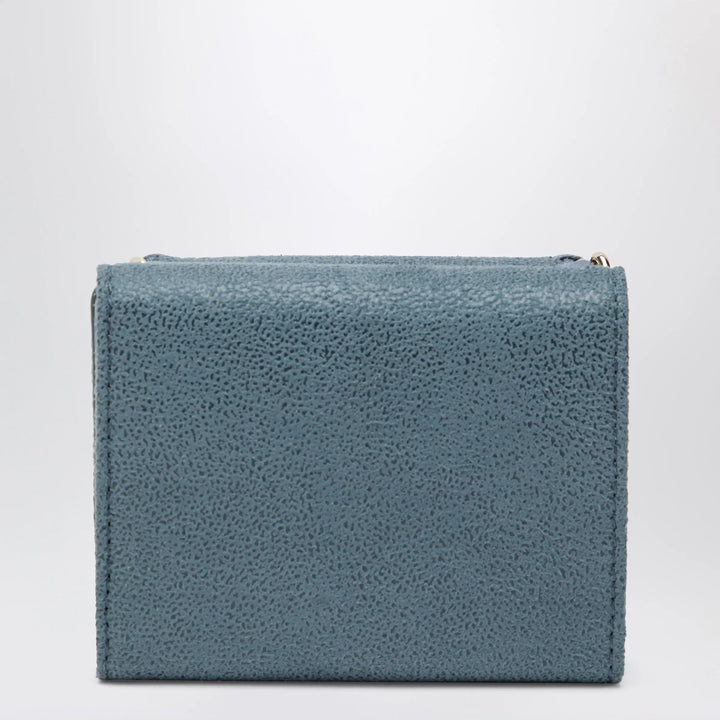 Stella McCartney - Light Blue Falabella Trifold Wallet With Chain Brand Apparel &amp; Accessories TU