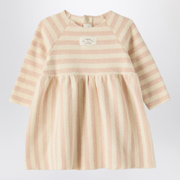 Apparel &amp; Accessories Teddy &amp; Minou - Pink striped cotton-blend dress Brand