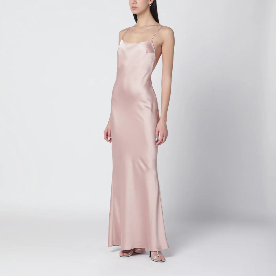 THE ANDAMANE - Peony-coloured Ninfea dress with back draping Brand Apparel &amp; Accessories 38  IT