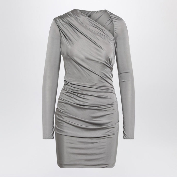 Apparel &amp; Accessories 40  IT The Attico - Draped grey mini dress Brand