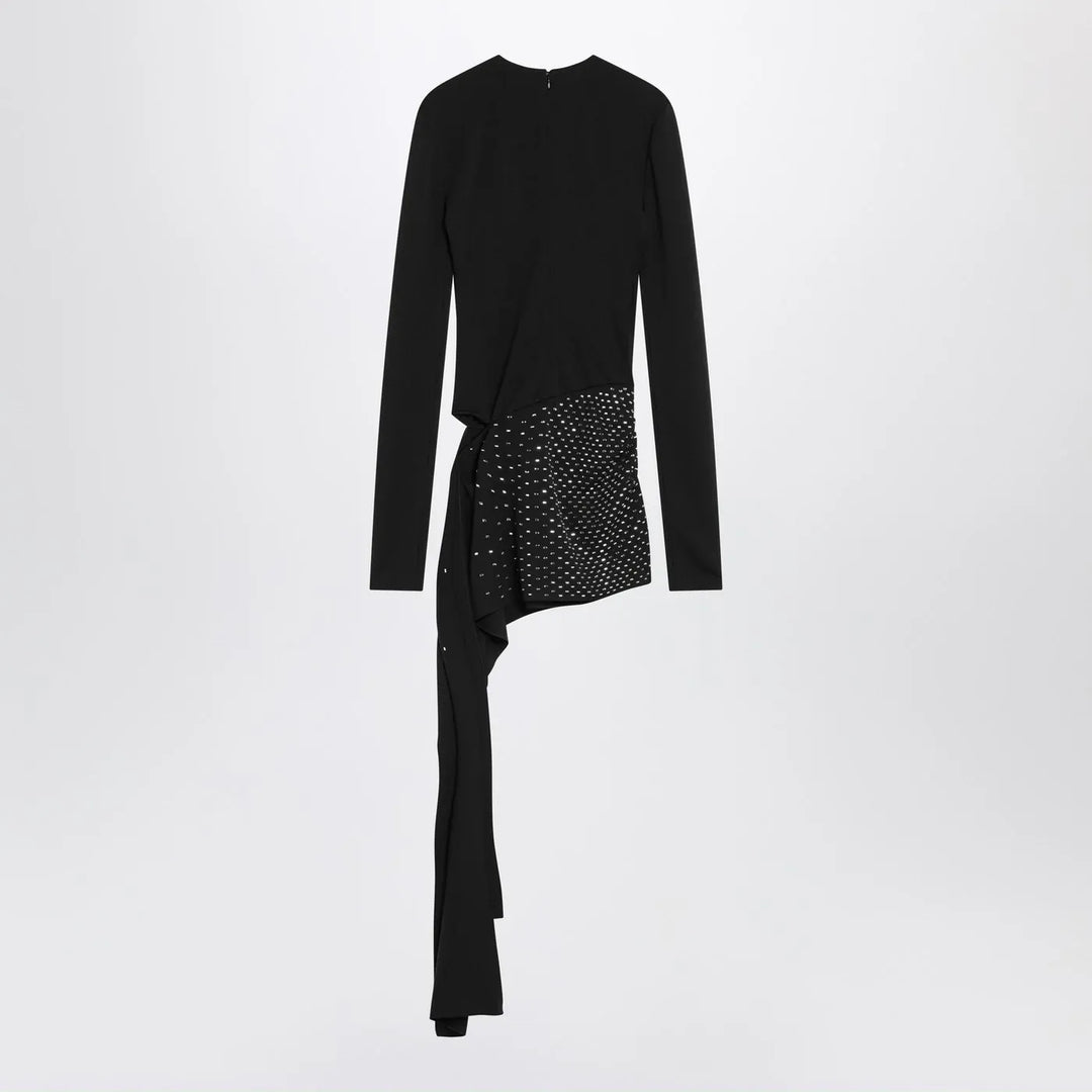 The Attico - Mini black dress with thermostrass Brand Apparel &amp; Accessories 40  IT