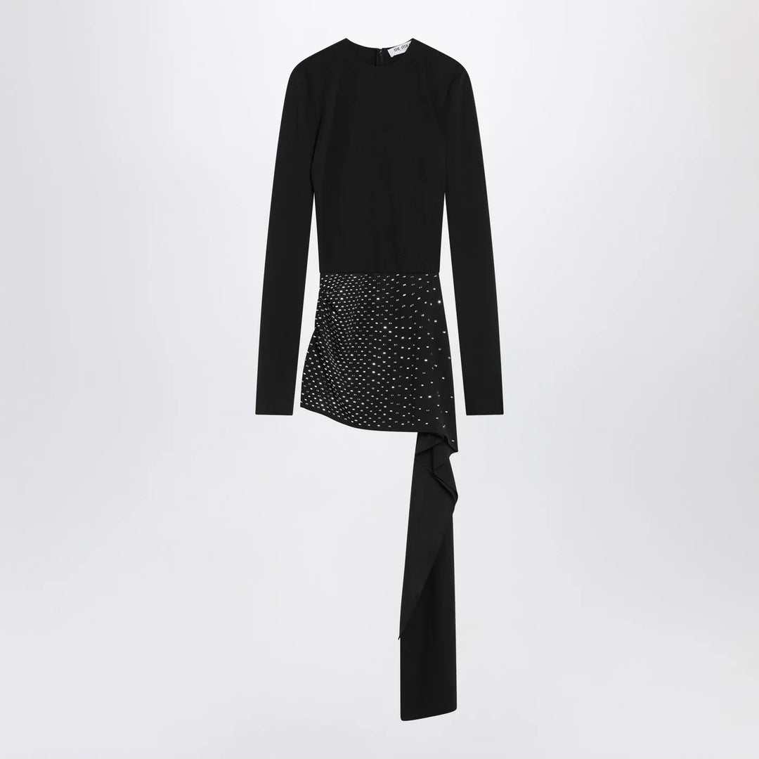 The Attico - Mini black dress with thermostrass Brand Apparel &amp; Accessories 40  IT