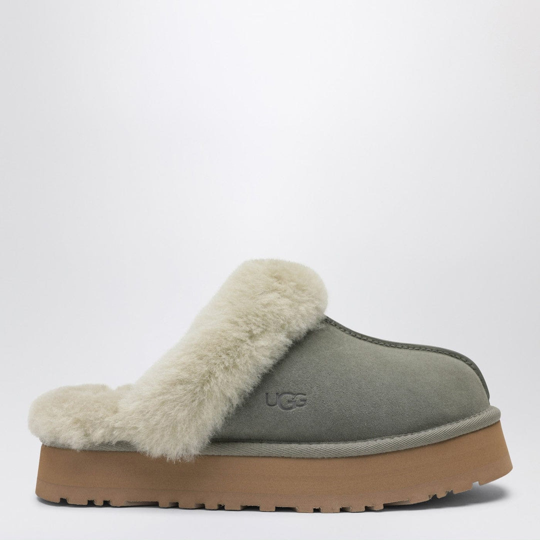 Apparel & Accessories 5 US UGG - Disquette moss green eather slip-ons Brand