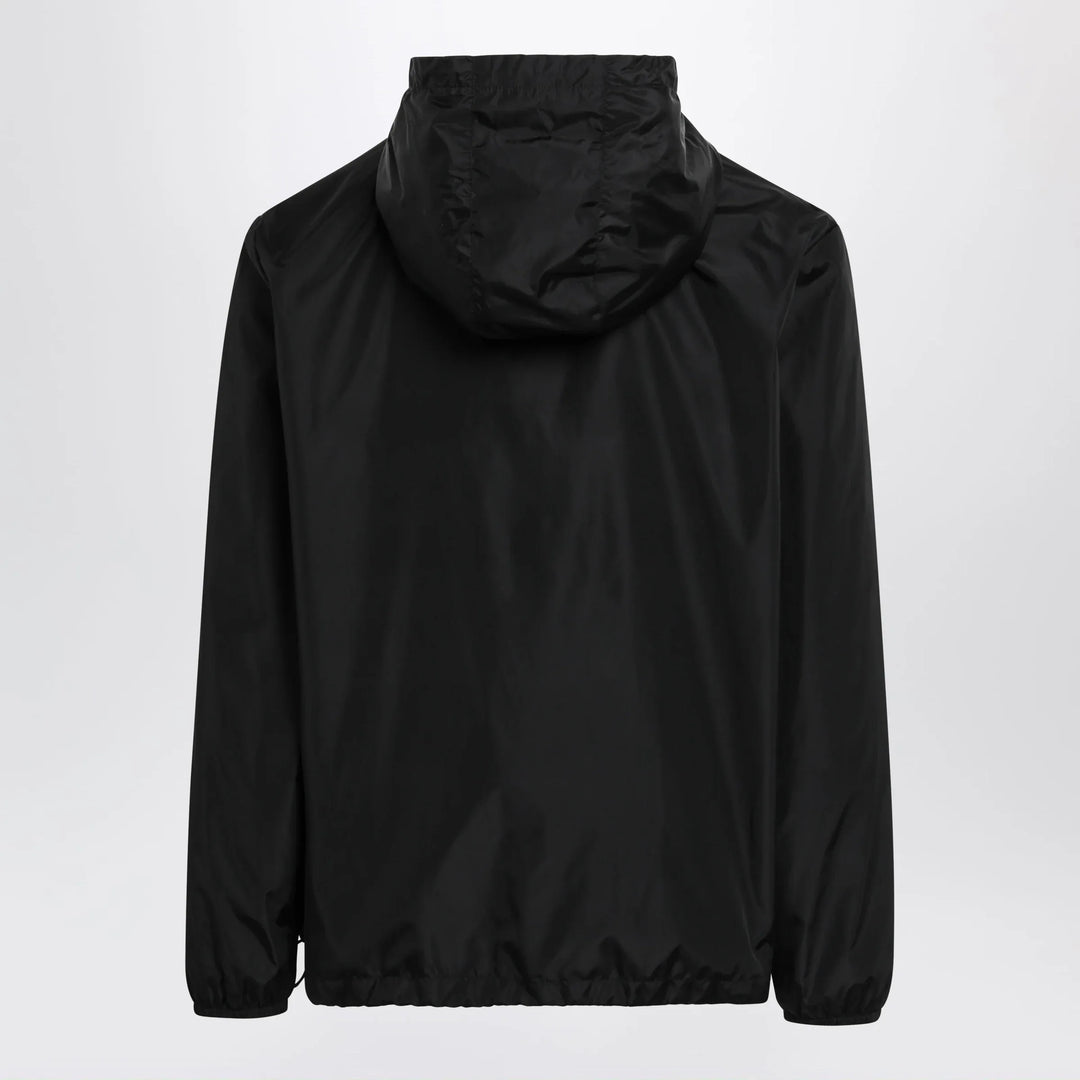 Valentino - Black windbreaker with Vgold detail Brand Apparel &amp; Accessories