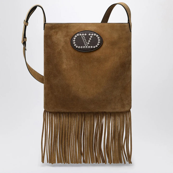 Valentino Garavani - Beige suede Nellcôte bag Brand Apparel &amp; Accessories TU