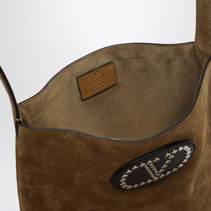 Valentino Garavani - Beige suede Nellcôte bag Brand Apparel &amp; Accessories TU