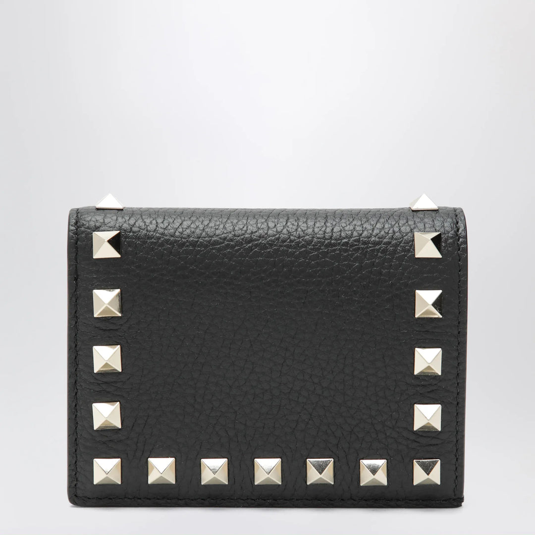 Valentino Garavani - Black Rockstud leather wallet Brand Apparel &amp; Accessories U