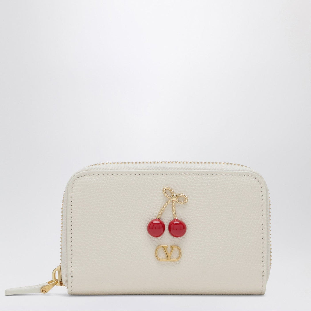 Apparel & Accessories TU Valentino Garavani - Ivory Cherryfic zip-around wallet Brand