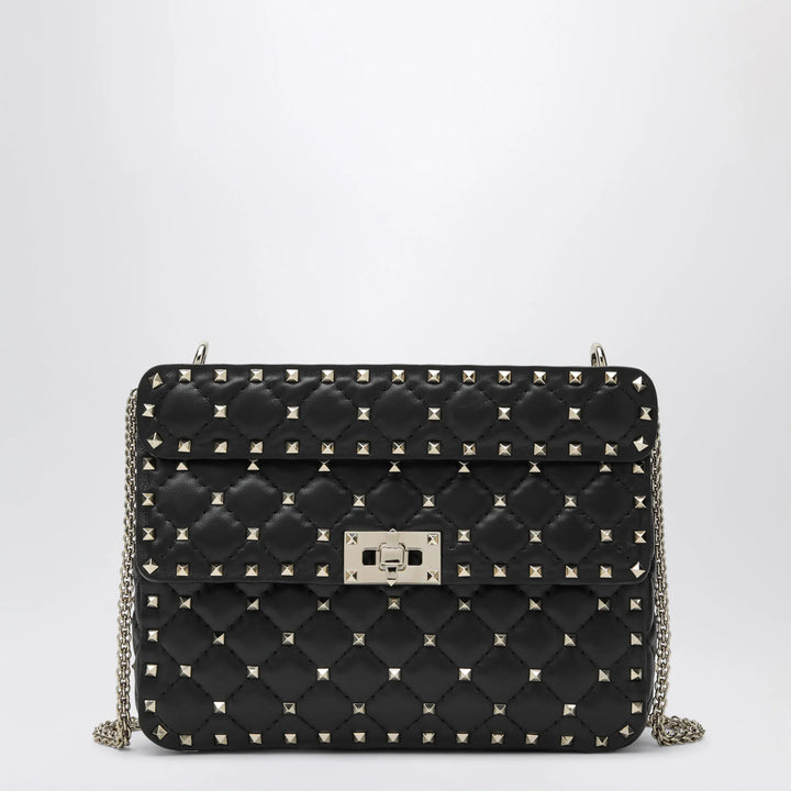 Valentino Garavani - Medium Rockstud Spike bag in black nappa leather Brand Apparel &amp; Accessories U