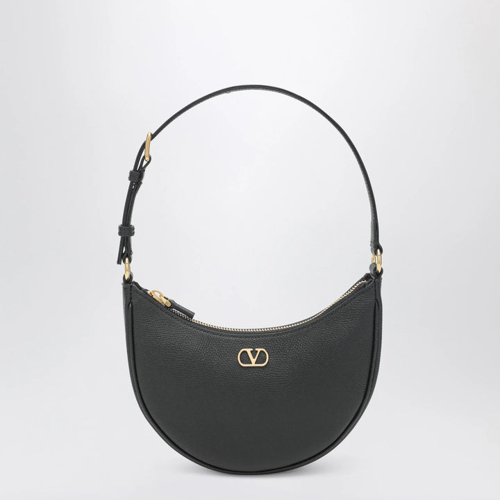 Valentino Garavani - Vlogo Signature Mini Hobo bag in black leather Brand Apparel &amp; Accessories U