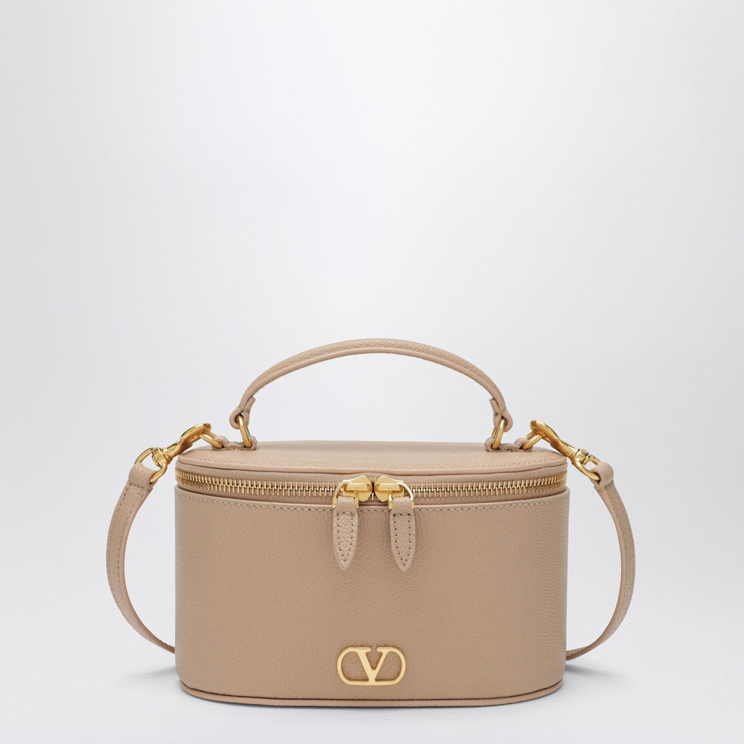 Apparel & Accessories TU Valentino Garavani - Vlogo Signature Mini Vanity Bag in sand pink grained calfskin Brand