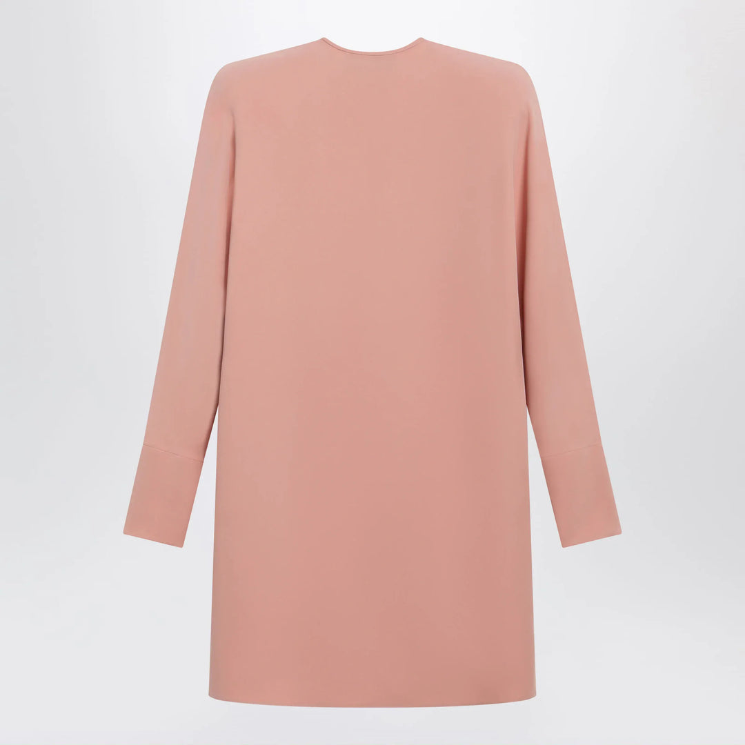 Valentino - Pink silk short dress with embroidered bows Brand Apparel &amp; Accessories 40  IT