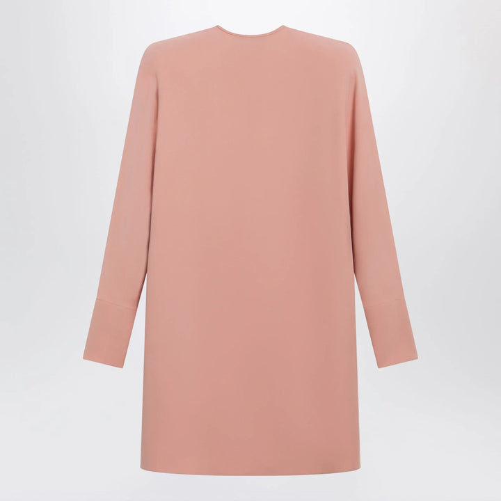 Valentino - Pink silk short dress with embroidered bows Brand Apparel &amp; Accessories 40  IT