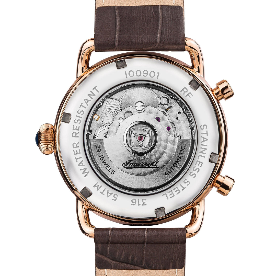 Ingersoll Automatic Watches Ingersoll New England Automatic Brown Watch Brand
