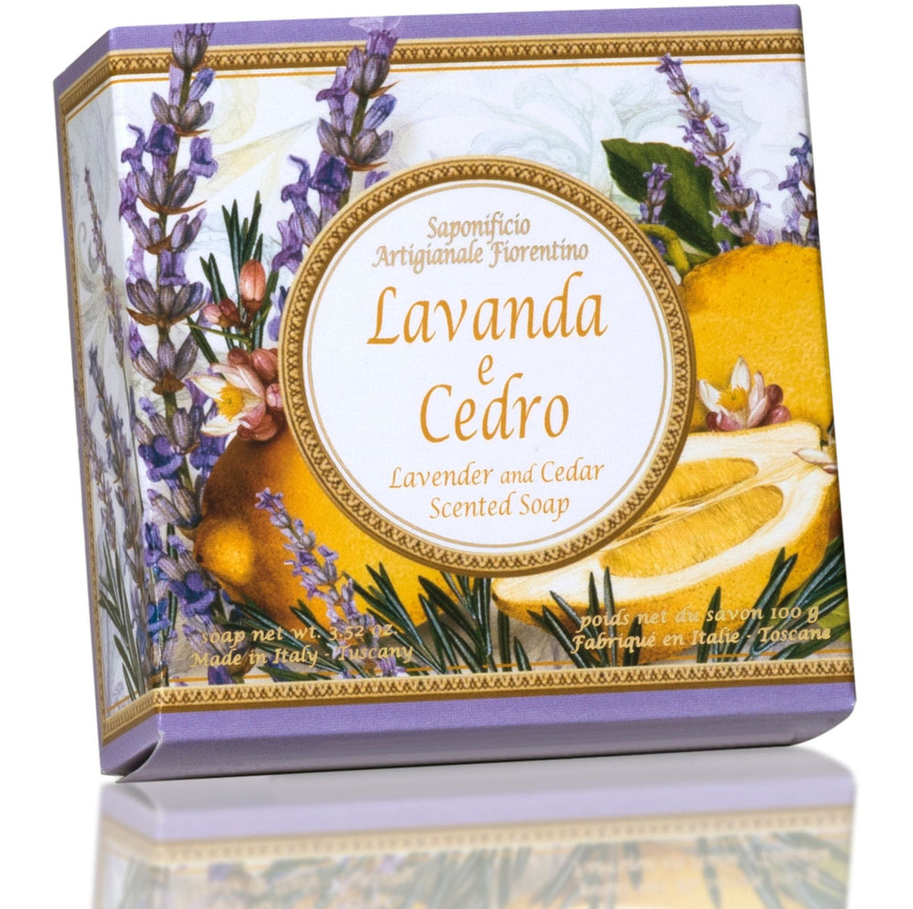 Saponificio Artigianale Fiorentino Bar Soap Saponificio Artigianale Fiorentino Lavender & Cedar 12x100g Brand