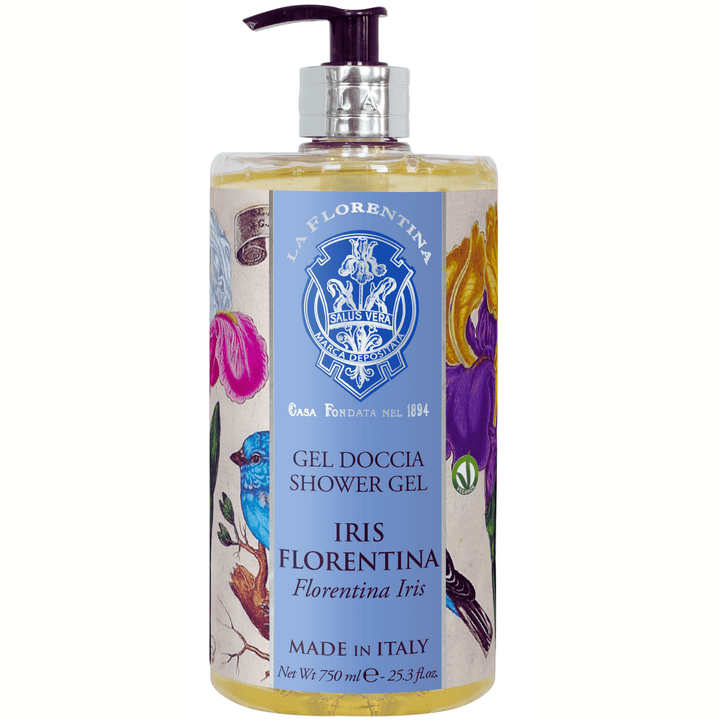 La Florentina Bath Foam & Shower Gel La Florentina Iris Shower Gel Bottle Pump 750ml Brand