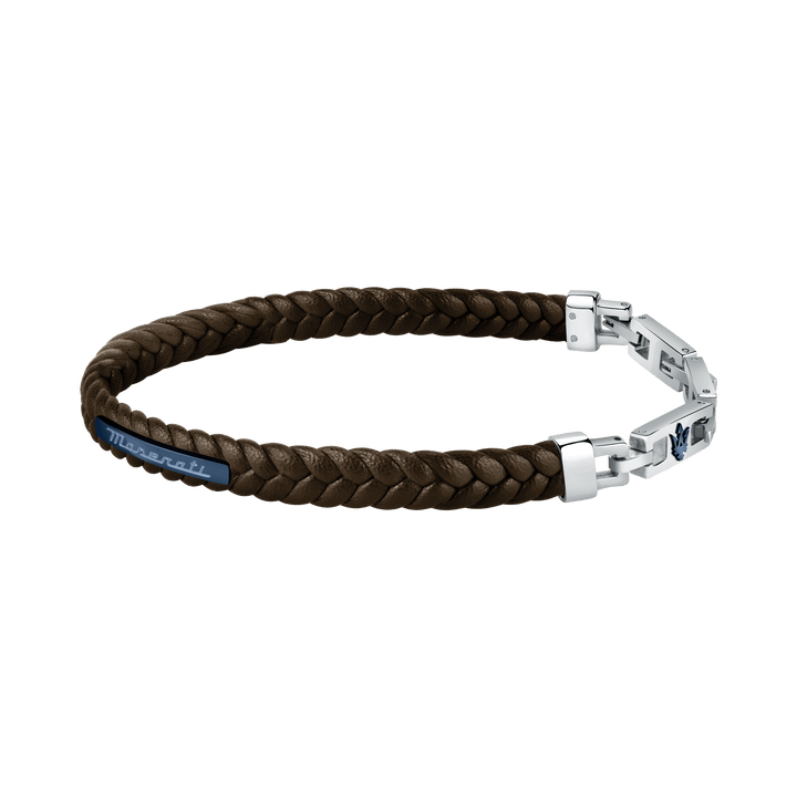 Maserati Bracelet Maserati Brown with Blue Recycled Leather 225mm Bracelet Maserati Brown with Blue Recycled Leather 225mm Bracelet Brand