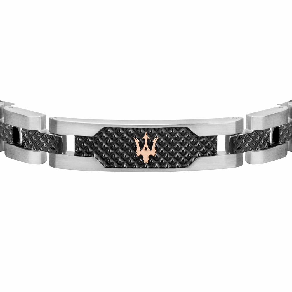 Maserati Bracelet Maserati Jewels Gunmetal Bracelet Maserati Jewels Gunmetal Bracelet For Men's I Buy Now at Italian Luxury Brand