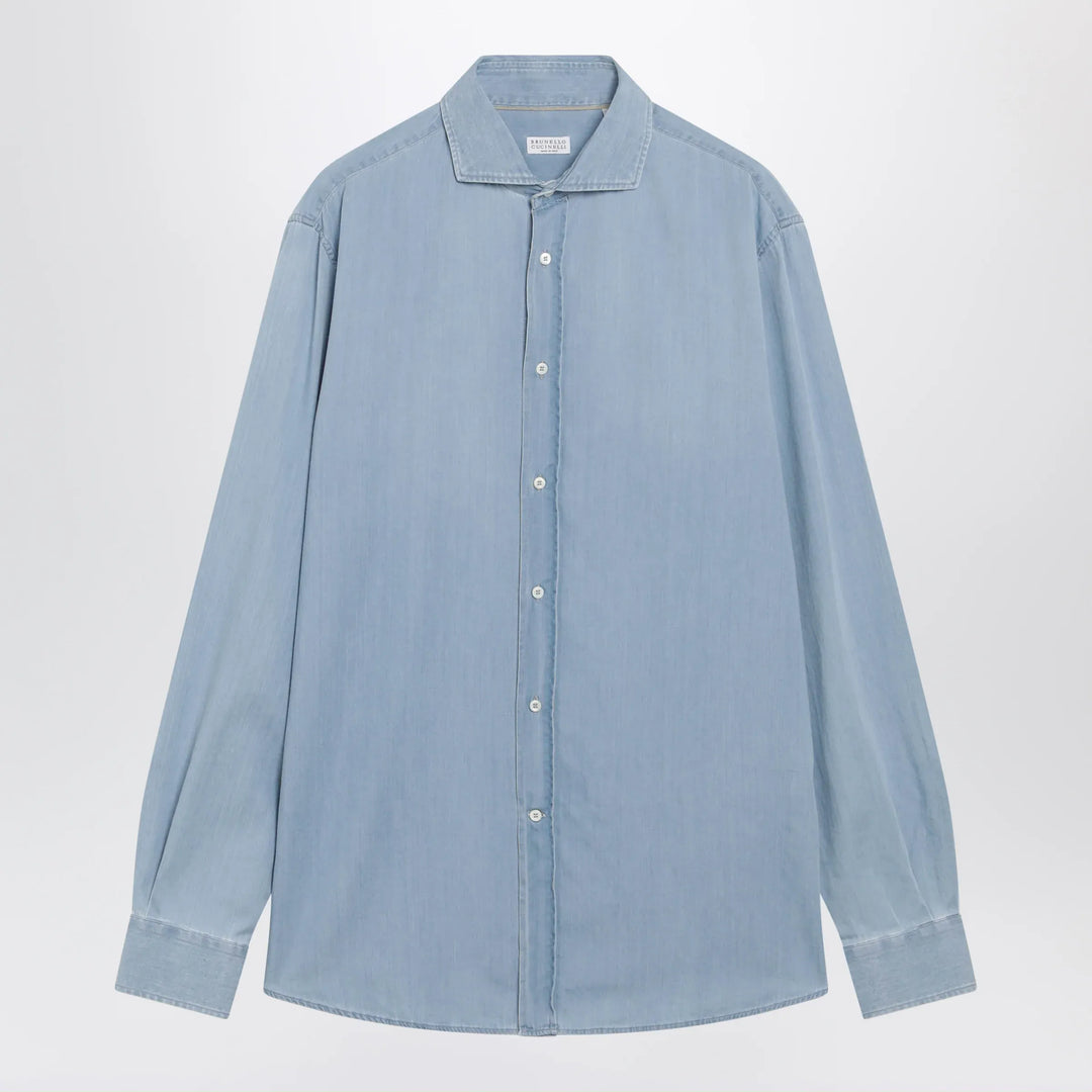 Brunello Cucinelli - Easy Fit shirt in light blue denim Brand L