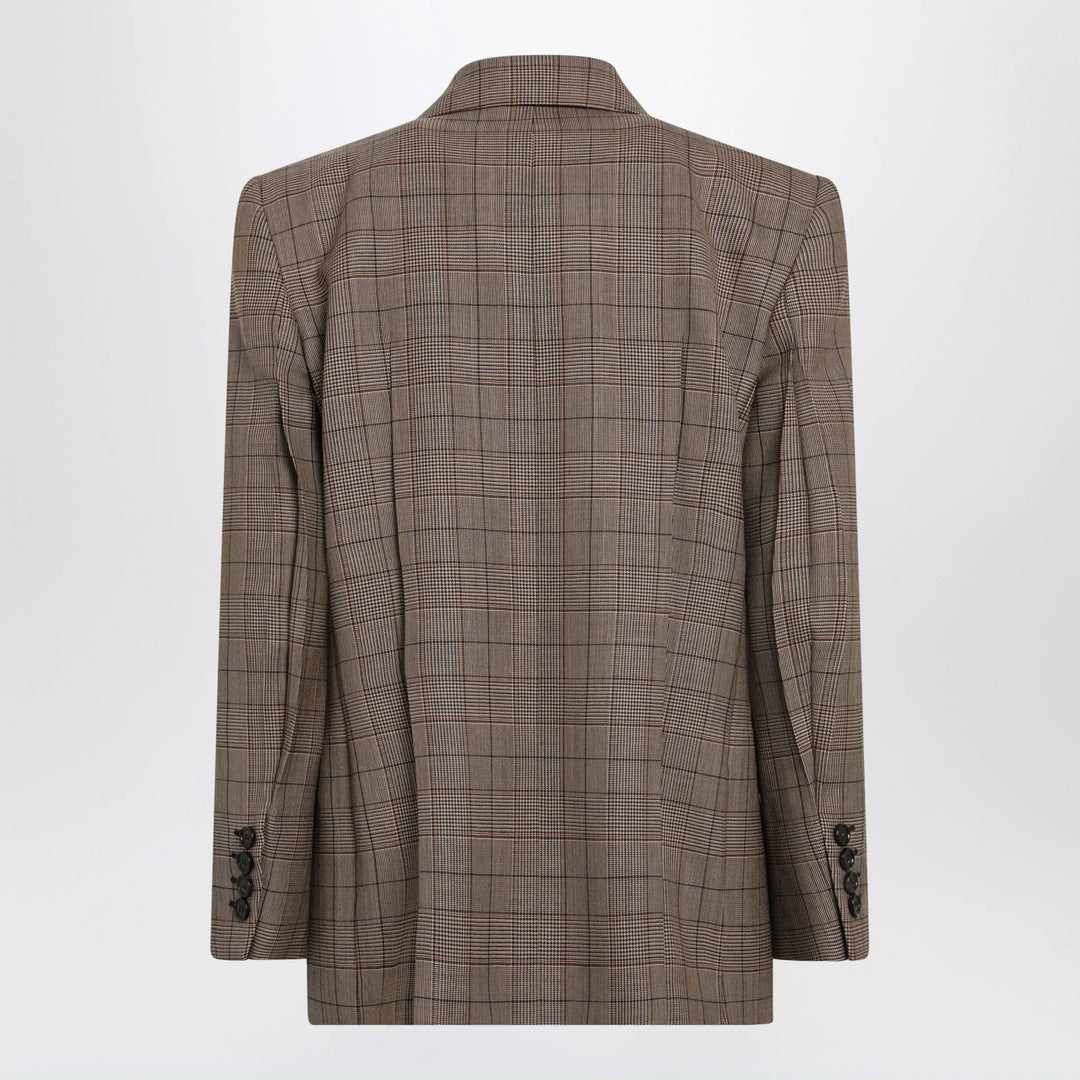 Chloé - Brown Prince of Wales double-breasted jacket Brand