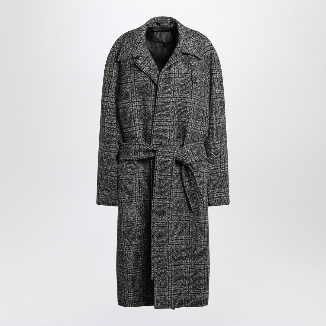 Coats &amp; Jackets 2 Balenciaga - Raglan One Layer coat in black/grey check Brand