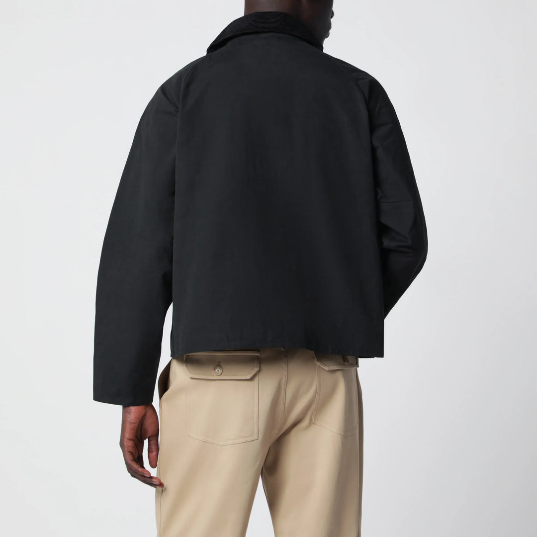 Barbour - Black Spey jacket in cotton blend Brand Coats &amp; Jackets