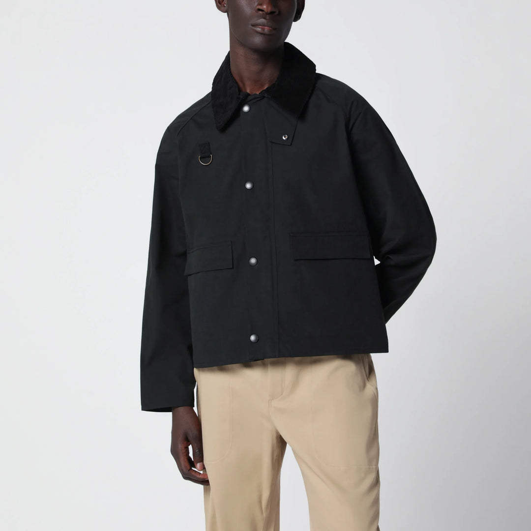 Barbour - Black Spey jacket in cotton blend Brand Coats &amp; Jackets M