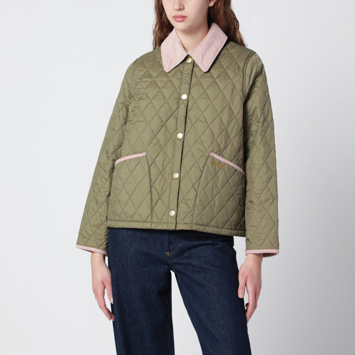 Coats &amp; Jackets 12 UK Barbour - Liddesdale Cropped Icons quilted jacket in olive green Brand