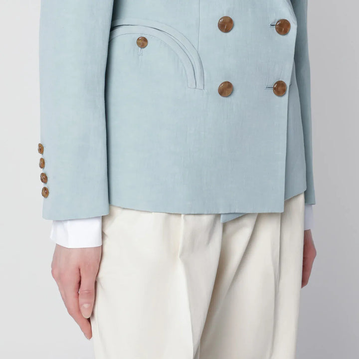 Blazé Milano - Light blue double-breasted jacket Brand Coats &amp; Jackets
