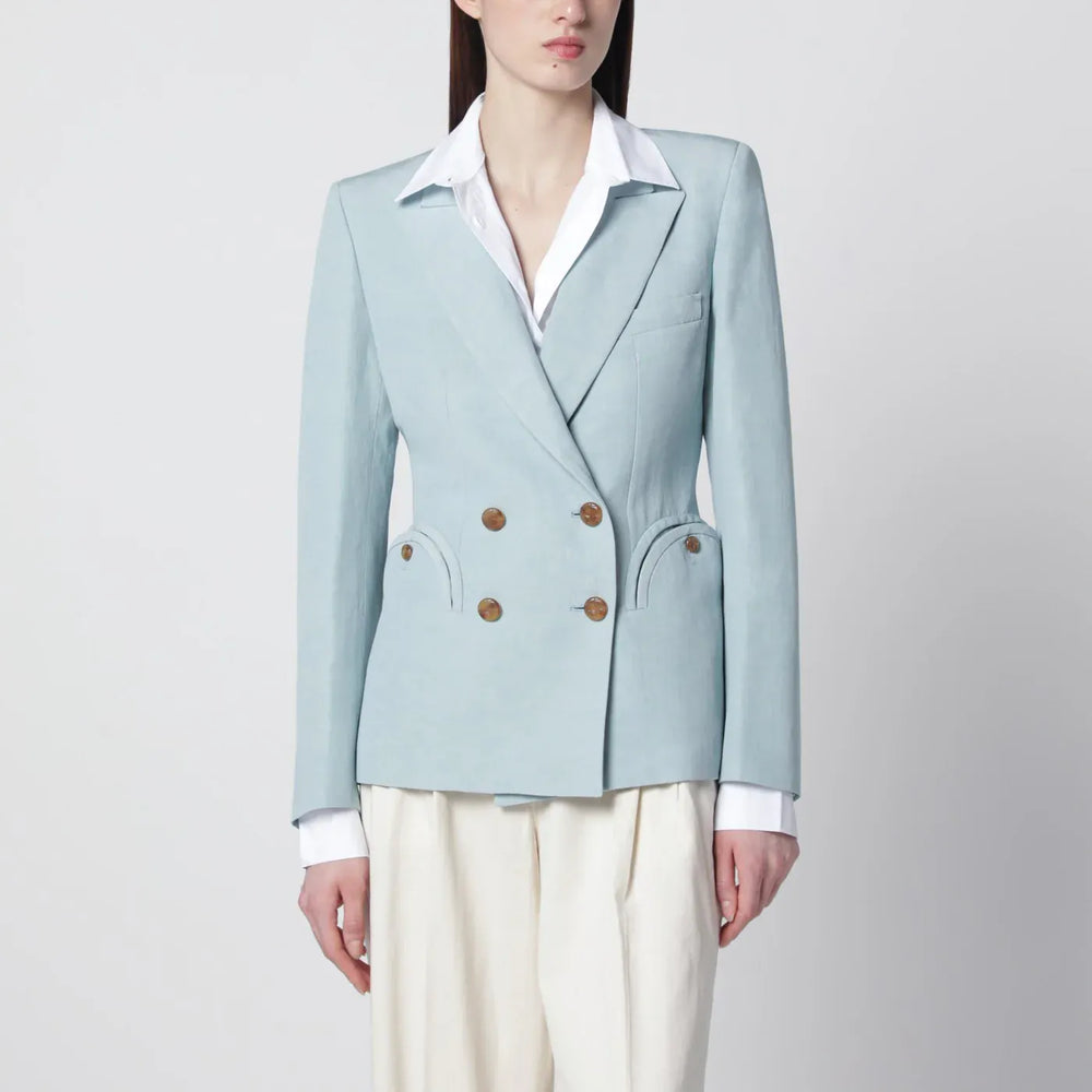 Blazé Milano - Light blue double-breasted jacket Brand Coats & Jackets I
