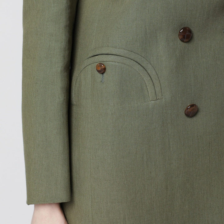Blazé Milano - Olive green double-breasted jacket Brand Coats &amp; Jackets