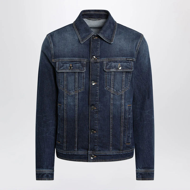 Dolce&amp;Gabbana - Blue denim jacket Brand Coats &amp; Jackets 48 IT