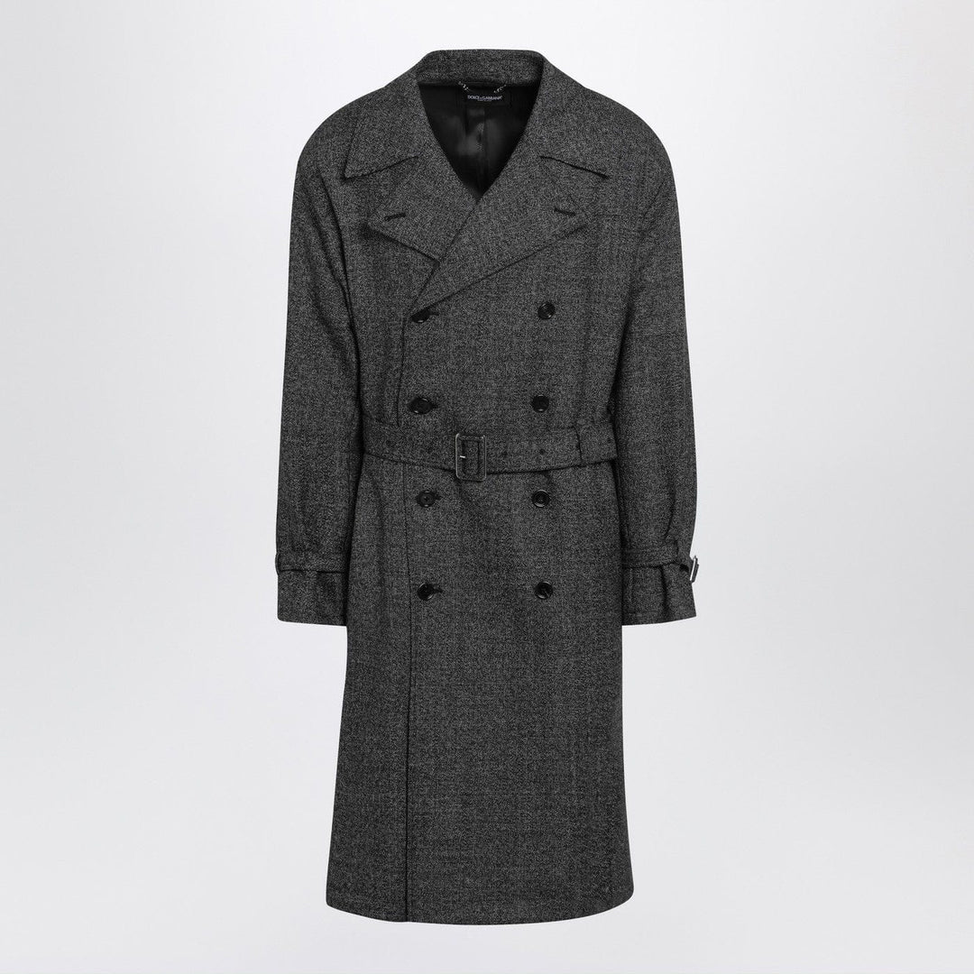 Coats &amp; Jackets 50 IT Dolce&amp;Gabbana - Grey wool double-breasted coat Brand