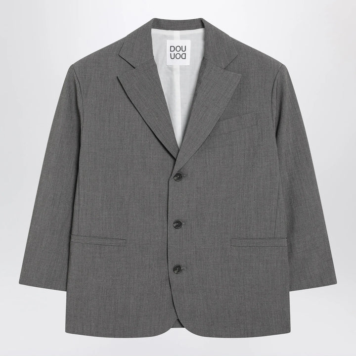 Douuod - Grey single-breasted jacket Brand Coats &amp; Jackets 8