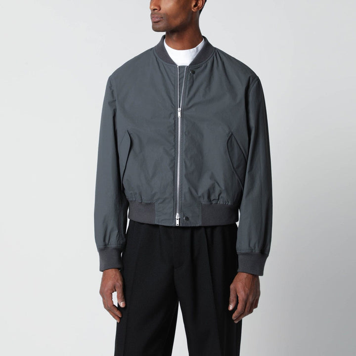 Coats &amp; Jackets Jil Sander - Grey cotton zip-up bomber jacket Brand