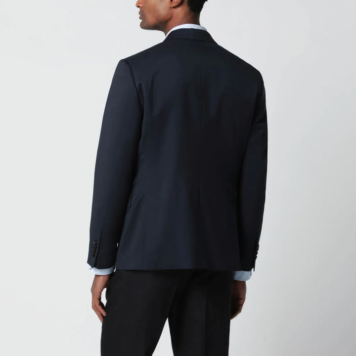 Lardini - Blue double-breasted wool jacket Brand Coats &amp; Jackets