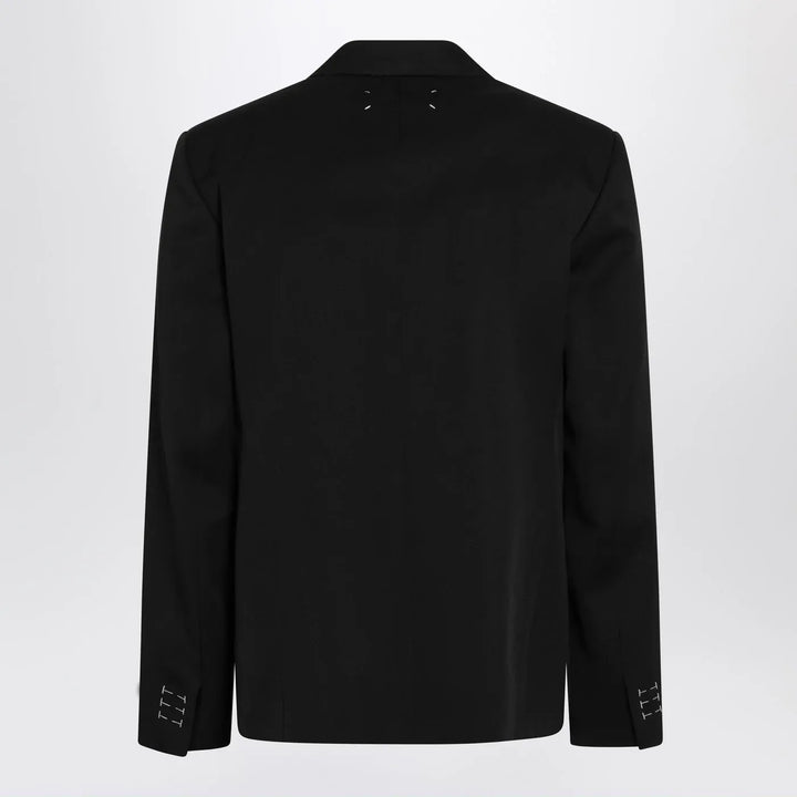 Maison Margiela - Black wool single-breasted jacket Brand Coats &amp; Jackets