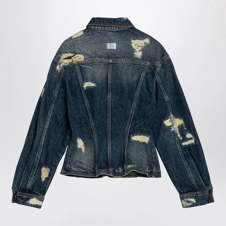 Marc Jacobs - Washed denim jacket with worn details Brand Coats &amp; Jackets XS
