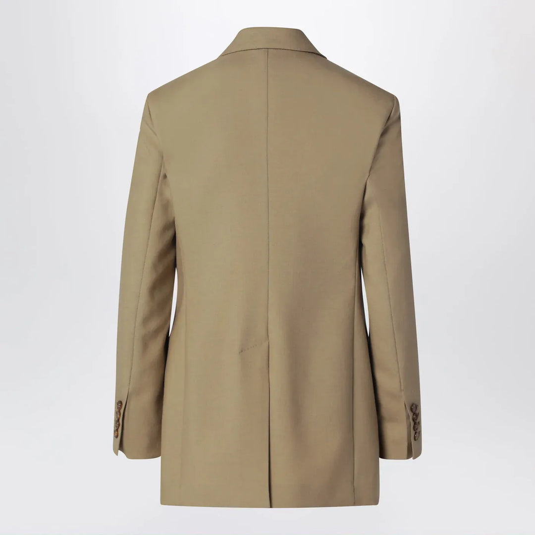 Max Mara - Camel wool-blend double-breasted jacket Brand Coats &amp; Jackets