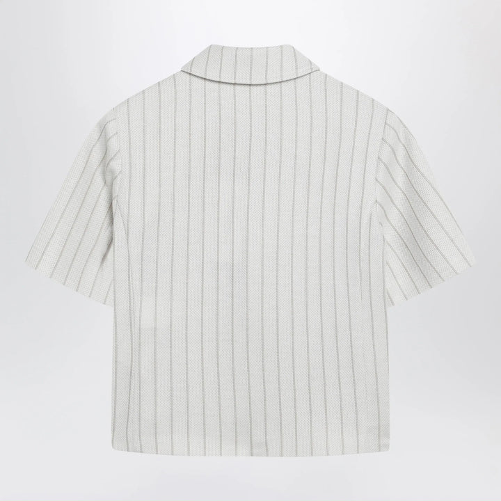 Max Mara - Pinstripe piqué jersey jacket Brand Coats &amp; Jackets