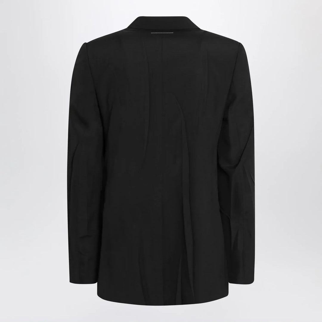 MM6 Maison Margiela - Black wool-blend jacket Brand Coats &amp; Jackets